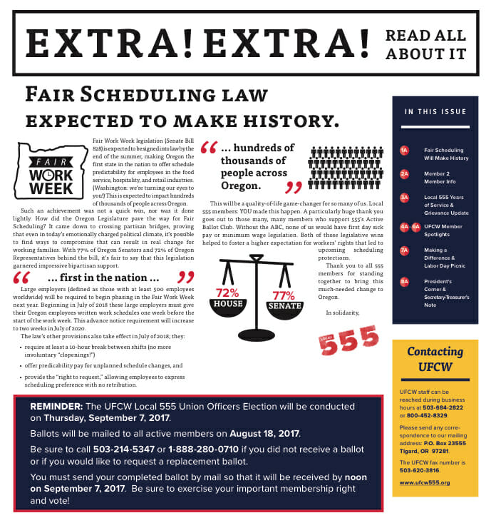 Illinois labor laws schedule changes