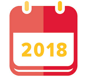 2018 calendar icon