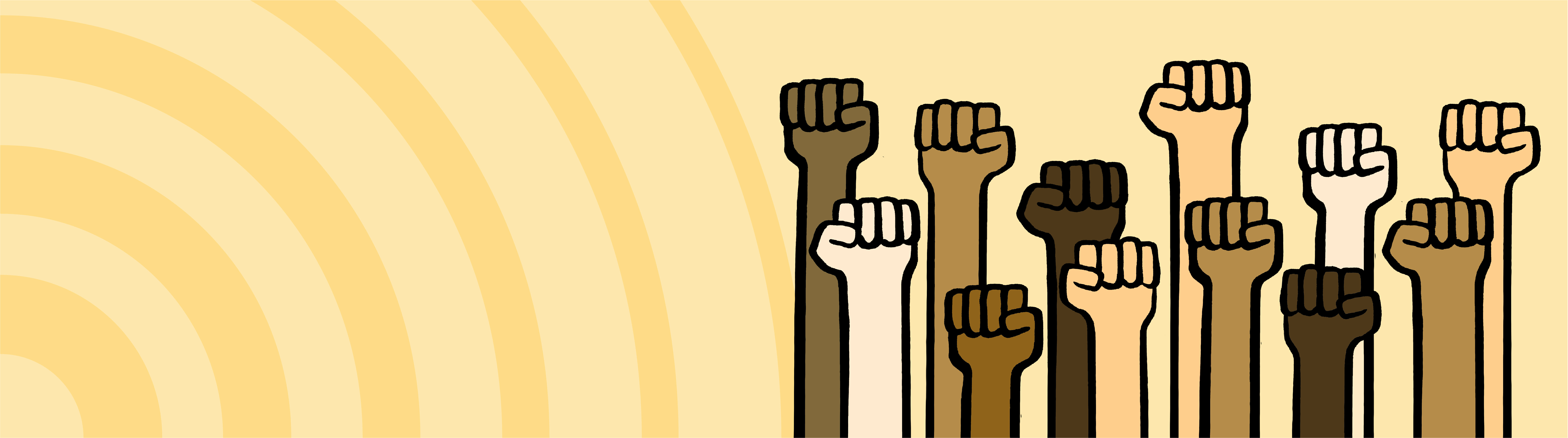 Rising fists